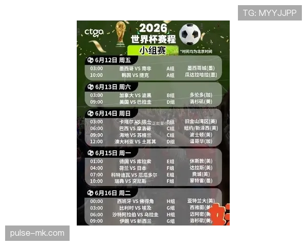葡萄牙2026世界杯赛程前瞻:小组赛对手与出线形势分析